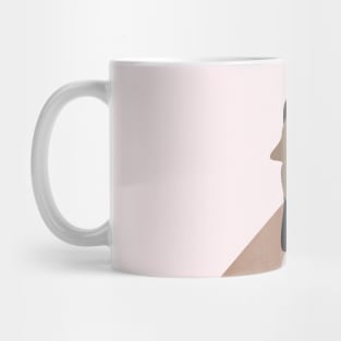 Contemporary Modern Minimal Woman Illustration Mug